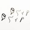 High Quality Stainless Steel Fly Rod Guide Set Fishing Rod Guides Tips Parts Durable DIY Eye Rings Fishing Accessories
