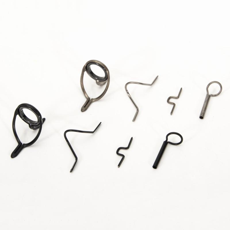 High Quality Stainless Steel Fly Rod Guide Set Fishing Rod Guides Tips Parts Durable DIY Eye Rings Fishing Accessories