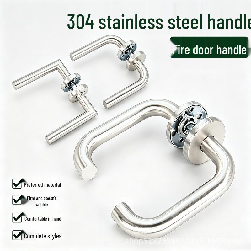 Indoor Fireproof Stainless Steel Lever Handle Lock for Fire Exit Doors