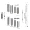 37 Pcs Silver Watch Repair Tool Kit Alloy Spring Bar Tool Set  Band Adjustment