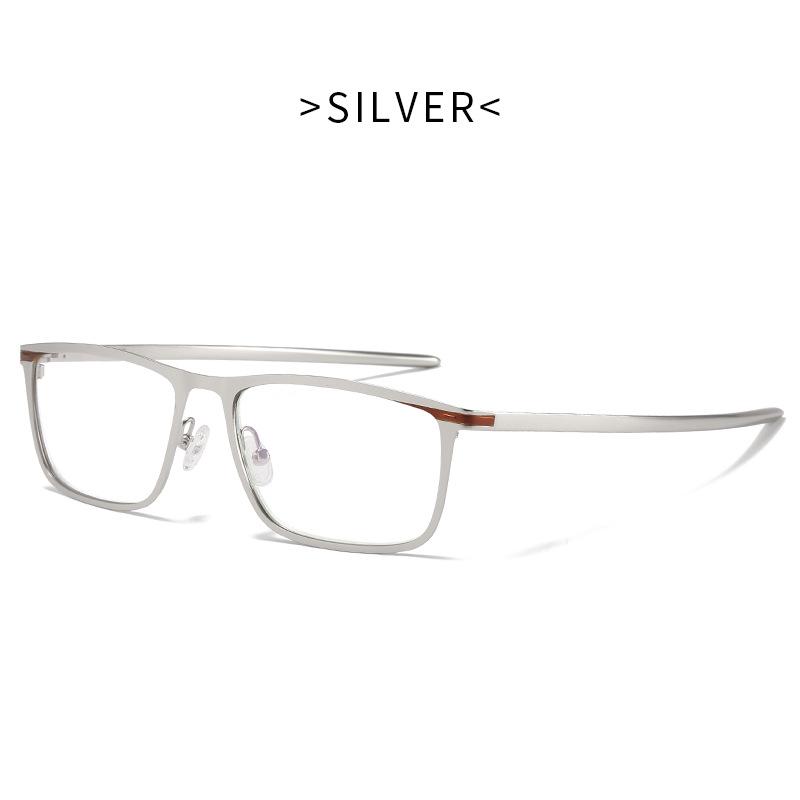 2026 Ultra-Light Metal Eyeglass Frame for Myopia & Presbyopia, Unisex Business Casual Color-Blocked Luxury Glasses