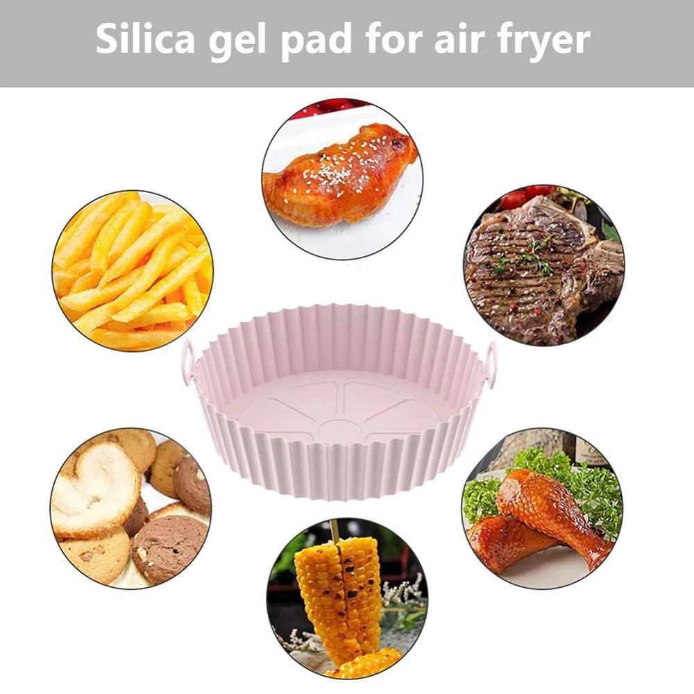 Food Grade  Fryer Silicone Baking Tray High Temperature Resistant Silicone Thick Baking Tray Cake Pizza Non-stick Baking Tray