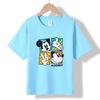 MC-40 MINISO 2026 Summer New Printed Cotton Round Neck T-shirt for Children Aged 1-16, Boys and Girls
