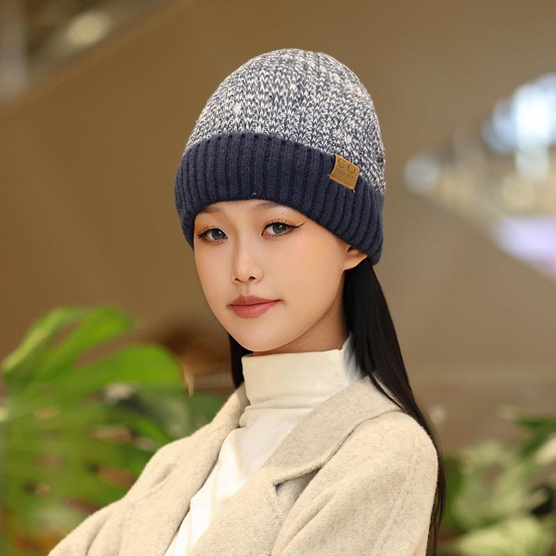 

Men s winter hat fleece thickened windproof ear protector wool hat cold hat bag head new warm outdoor leisure hat синий