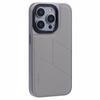 For iPhone 15 Pro Case Geometric Line Leather+PC+TPU Phone Cover