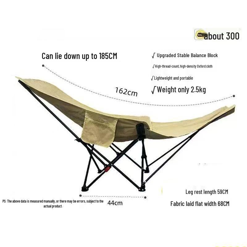 Adjustable Padded Moon Chair: Office & Camping Recliner for Sitting or Sleeping