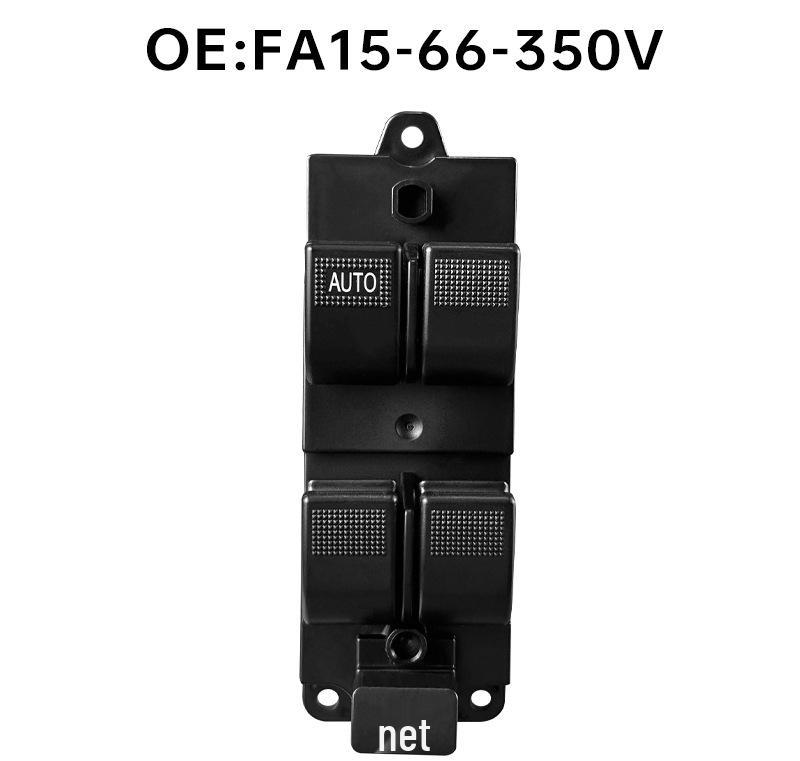 FA15-66-350V Front Left Low-End Auto Window Regulator Switch for 3rd Gen Haima Family.