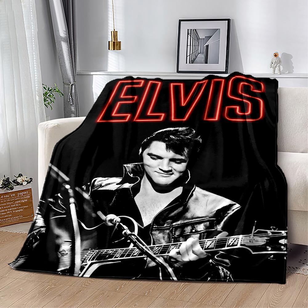 Elvis Presley Performance Blanket Comfortable Perfect for Seaside Office Chair Chair All-Season Use Modern Style Perfect Gift for Relatives and Friend