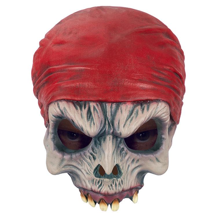 

Halloween Mask Biohazard Zombie Latex Mask Warrior Skull Headgear Escape Room Props COS 40704