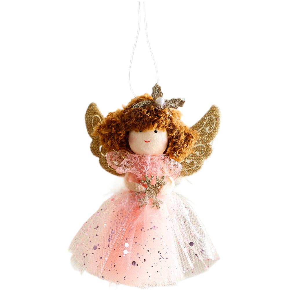 

Holiday Decoration Christmas Angel Doll Christmas Decoration Adorable Design Festive Atmosphere Lightweight Design