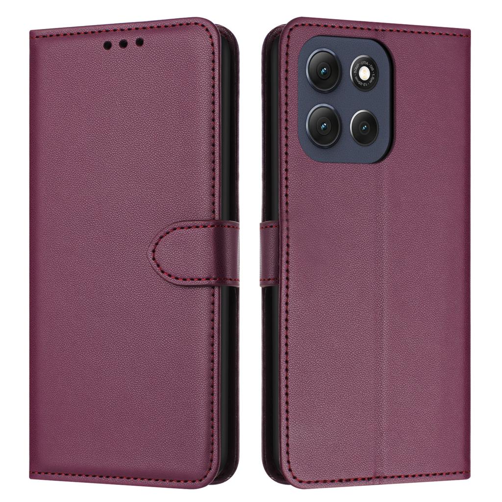 For Motorola Moto G56 5G Case Stand Wallet Leather Phone Cover with Strap