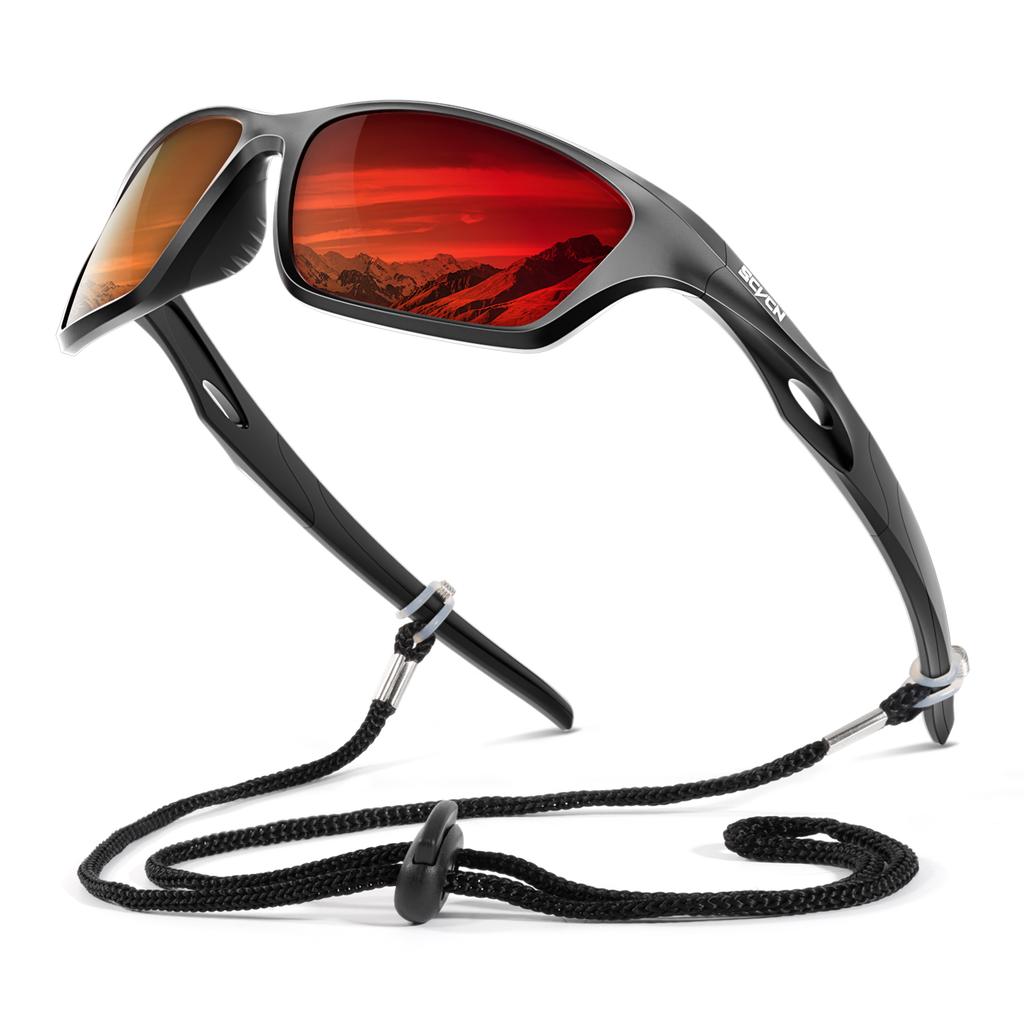 SCVCN Polarized Fishing Sunglasses Sports Sunglasses for Men and Women Cycling Glasses Mountain Bicycle Riding Goggle Bike UV400