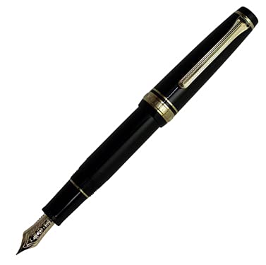 Sailor Professional Gear Slim Mini Gold Fountain Pen, Maroon M, 111303432