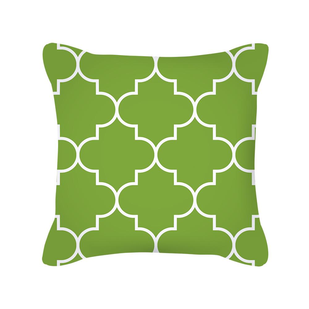 European Style Golden Geometric Pattern Pillow Cover Sofa Cushion Cover New Homeware Pillow Cover