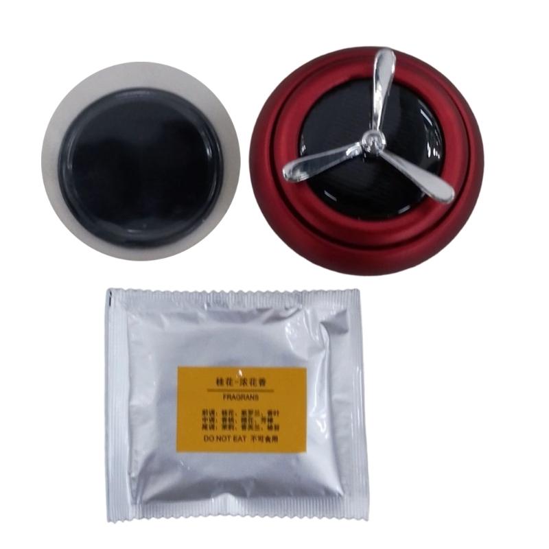 Solar Operated Rotating Vehicle Air Freshener With Natural Fragrances Metal Decors For Automotive Home Use