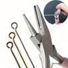 Stainless Steel Manual Pliers, Ergonomic Design for Jewelry Crafting, Wire Shaping, Handmade Projects and Repair Work