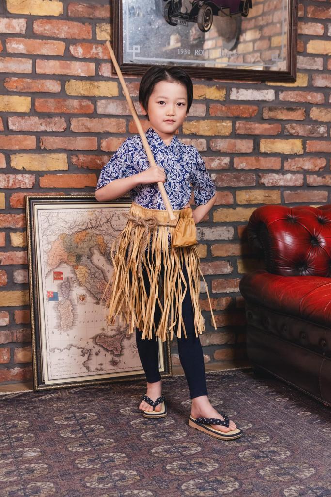 Clearstone Urashima Taro Japanese Costume for Blue Halloween, Boys, 120cm,
