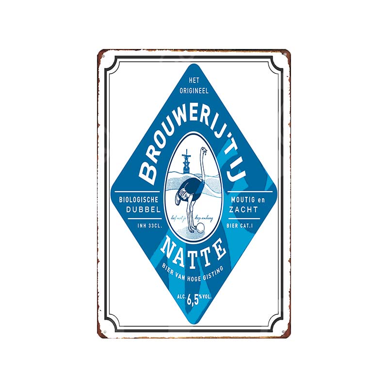 Niederländisches Bier BROUWERIJ’TIJ Vintage Metall Blechschilder Platten Für Wand Bar Pub Kunst Küche Kaffee Heimdekor 30X20CM DU-9096B