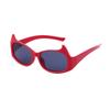 New personalized YK cat eye sunglasses men's and women's trendy ins style street shooting sunglasses outdoor dance playing glasses