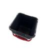 5 Gallon Heavy Duty Plastic Bucket Tote Stacking Storage Black Portable Carrying Handle Ideal Garage Yard Home Projects
