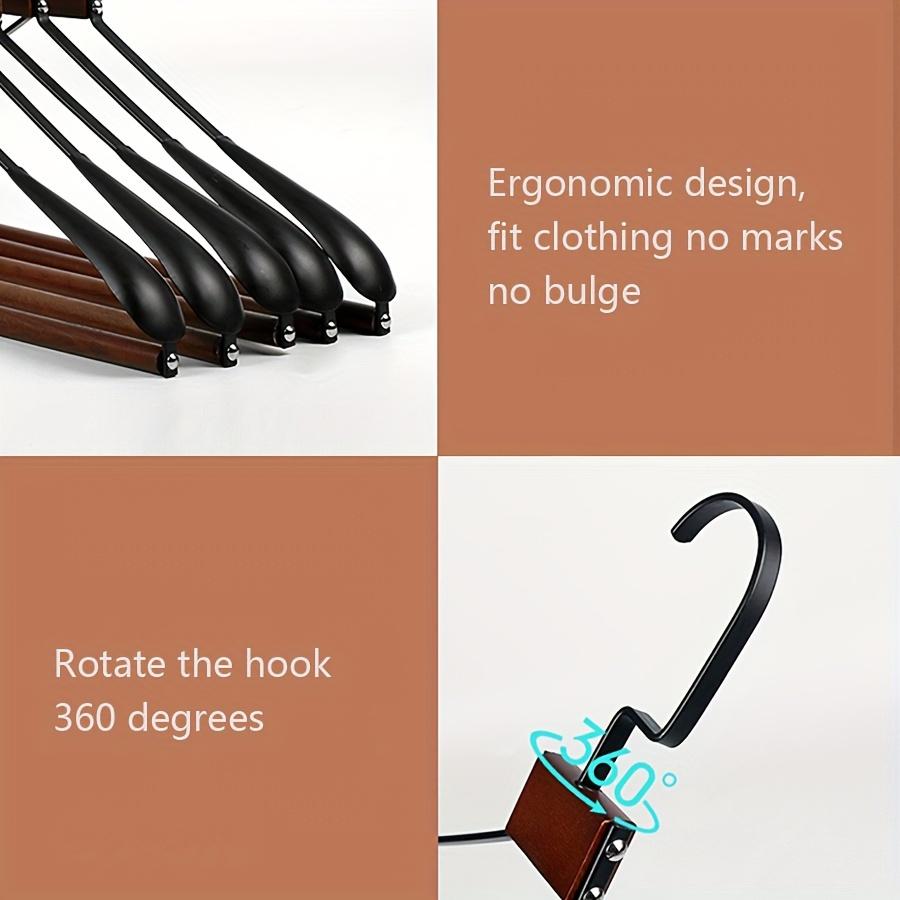 Thickened Wide-shoulder Beech Iron Suit Hanger Seamless Non-slip Paint Metal Hanger Home Hotel Dry and Wet Dual-use Hange