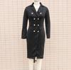 Women's V-Neck Double-Breasted Waist-Cinching Suit Dress, Autumn/Winter 2025 Collection