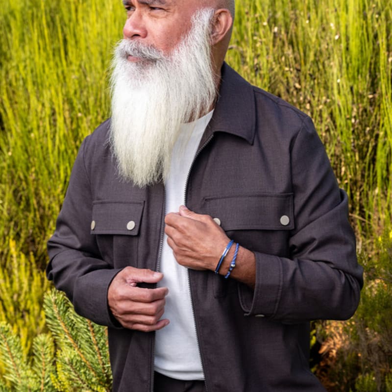 PIG & HEN Easy Ed Bracelet - Indigo Purple X Silver