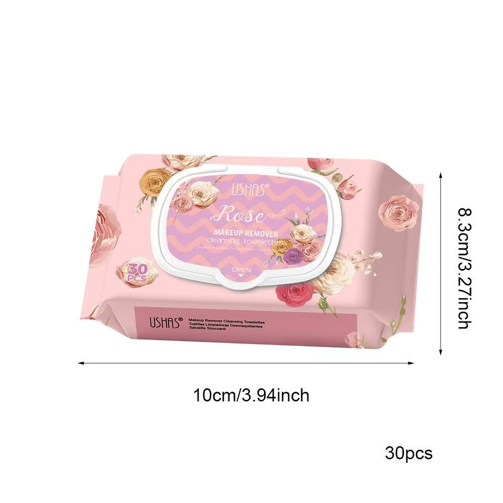 BUY 1 GET 1 FREE INCLUDES 2 PACKS Gentle Disposable Makeup Remover Wipes HA626 - Non-Irritating Cleansing Wipes