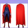 Premium Superman Man Of Steel Bodysuit Tights Jumpsuit Cape Halloween Cosplay Costume