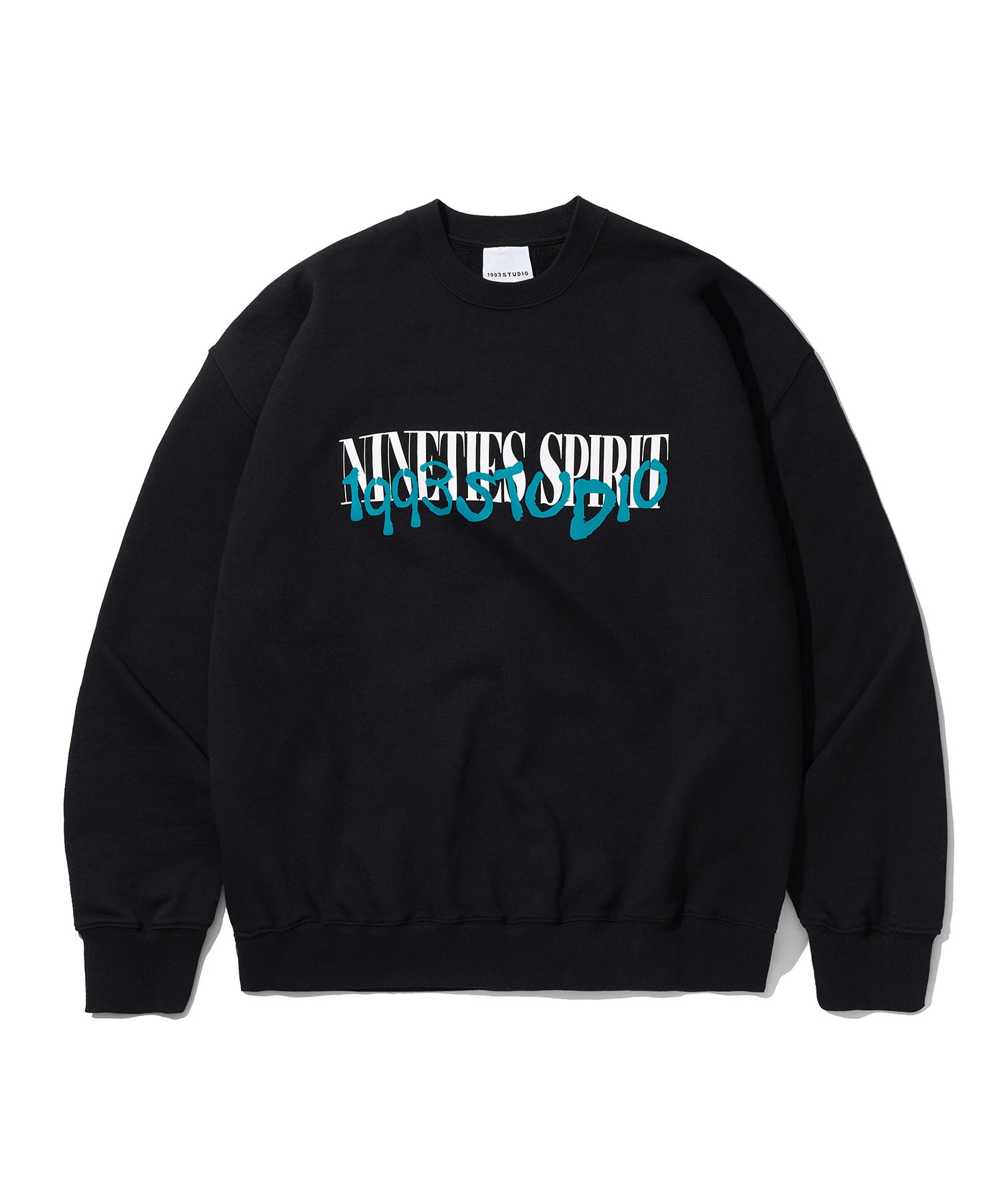 Свитшот 1993 Studio Ninety S Spirit_Черный Black/M