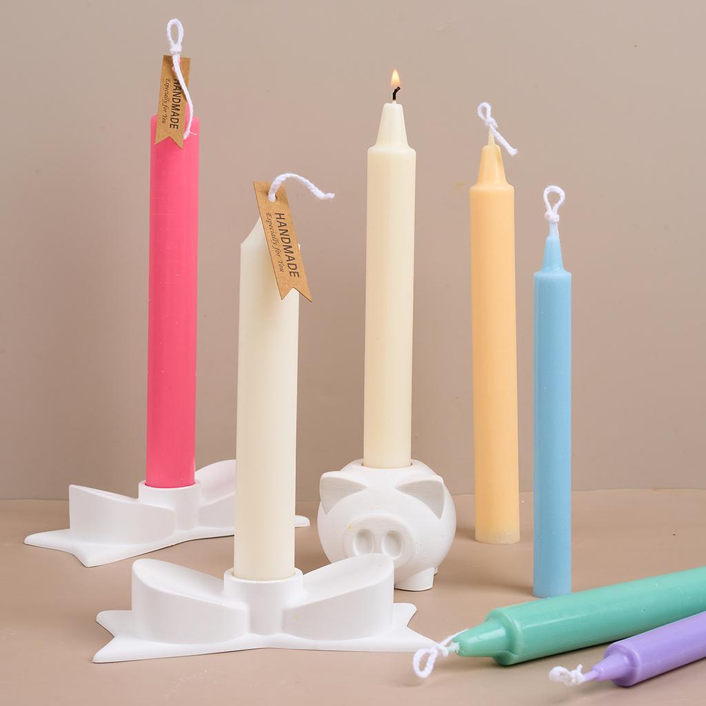 New Long Round Silicone Candle Mold DIY Long Rod Wax Stick Home Decor Tool Handmade Geometry Aromath Candles Making Supplies