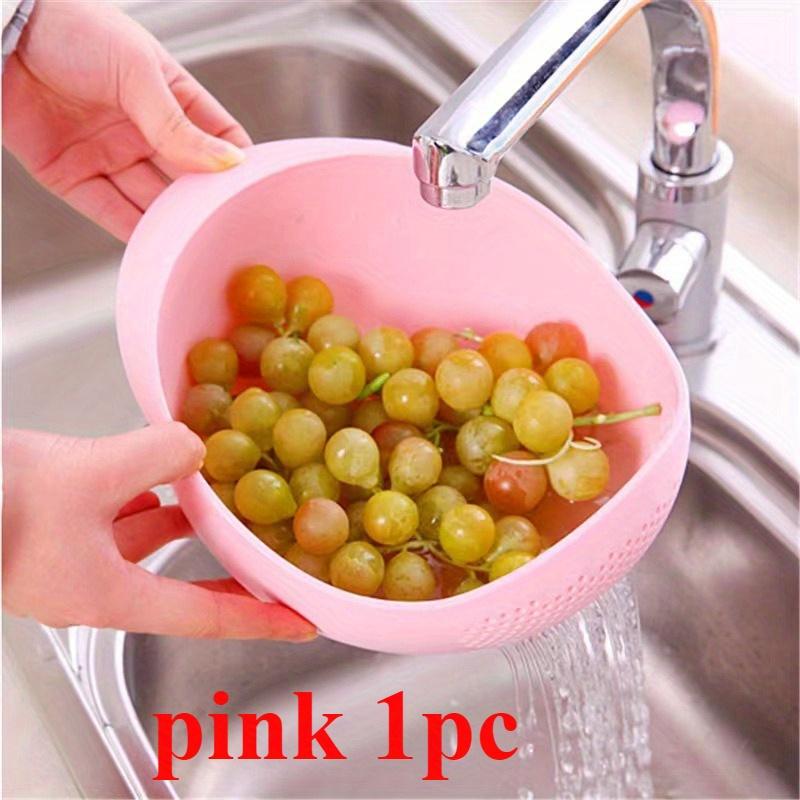 1pc multifunctional storage basket modern drain basket fruits vegetables riceand cereals kitchen storage box and storage cabinet