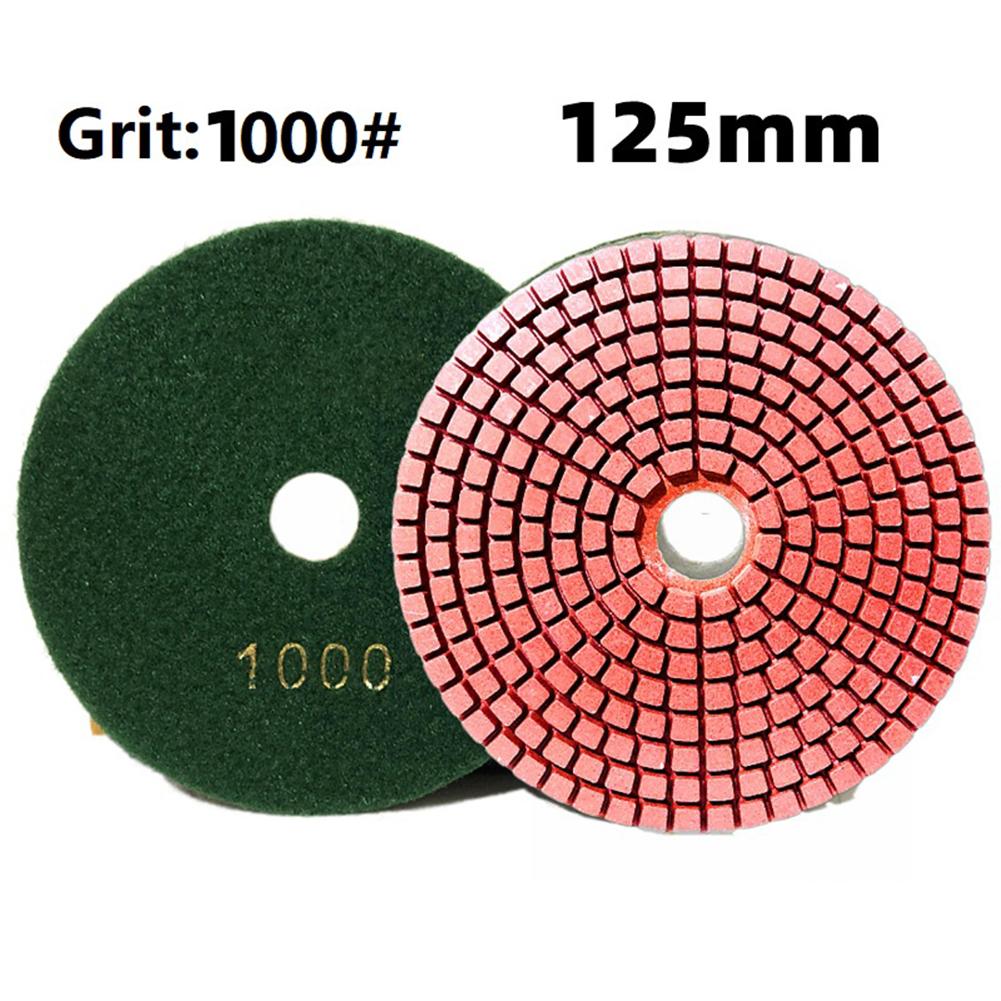 1pc 5 Inch 125mm Polishing Pads Wet/Dry Flexible Grinding Sanding Discs For Granite Stone Concrete Marble Polishing
