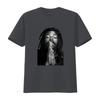 Streetwear Black White Praying Dreadlocks Rasta Unisex Portrait Print Casual T Shirt vintage Washed Comfortable Slightly Stylish