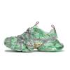 adidas XLG RUNNER DELUXE Antiscivolo Resistenti all'Abrasione Basse Scarpe da Corsa Unisex Verde Polveroso Argento JQ2973(Team80-S-BOX)
