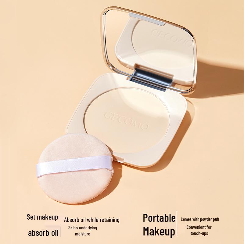 GECOMO Lightweight Veil Soft Focus Powder: Matte, Concealing & Brightening Long-Lasting Compact/Loose Setting Powder.