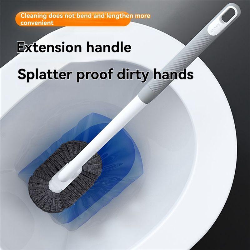 A84E-Long-Handled Toilet Brush No Dead Corners, No Need To Punch Holes Long-Handled Cleaning Brush A