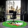 Grinch Printed Round Rug Carpet Chair Rug Area Rug Entryway Doormats,for Office Chair Living Room Bedroom Kitchen Room.