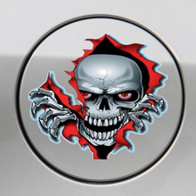 Verleihen Sie Ihrem Auto mit diesem reflektierenden, wasserfesten Totenkopfaufkleber eine gruselige Note!