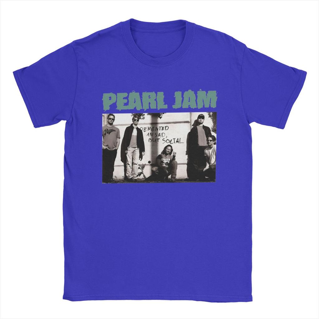 Pearls Jams T-Shirts Men Hipster Pure Cotton Tee Shirt Round Neck Short Sleeve T Shirt Original Clothing