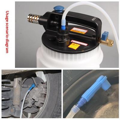 Auto Brake Fluid Bleeder Tool - Vacuum Oil Pump Kit with Hose, Easy Brake System Maintenance and Fluid Replacement Connector