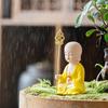 Keramik Ksitigarbha Kung Bodhisattva Staty - Zen Buddha Hög kvalitet Hem Rum Kontor Feng Shui Dekoration Figur Staty