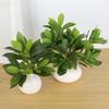 Plastic Artificial Ficus Tree 35 Leaves Fake Ficus Tree Tropical Banyan Tree  Wedding Party Decor