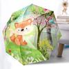 1pc Forest Animals Automatic Open/Close Umbrella - Portable Collapsible Umbrella with 8-Rib Stability, Fashion Lovers Yy251017092