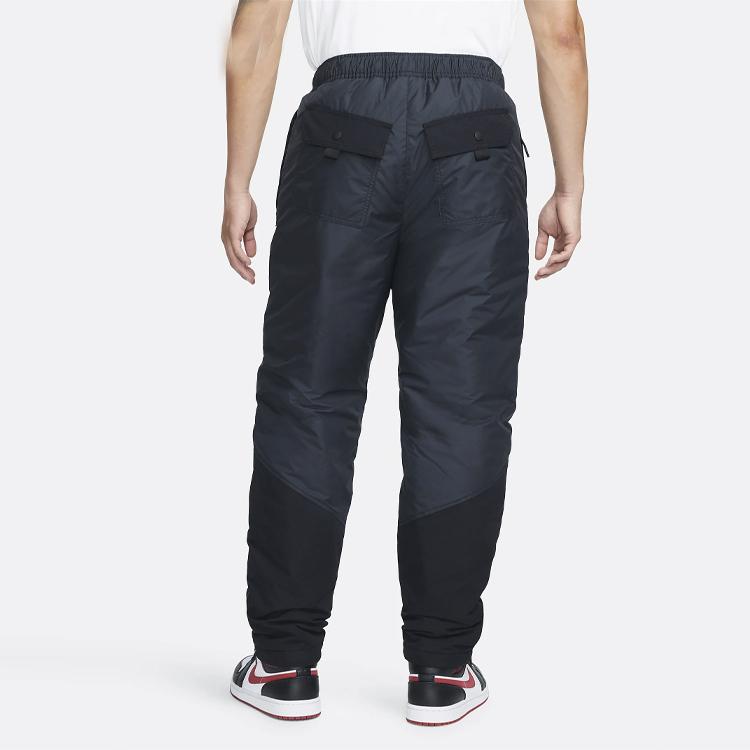 Jordan Logo Pattern Woven Recreation Eco-friendly Water Resistant Padded Trousers Men Bottoms Black DC9659-010