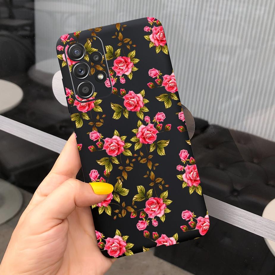 For Samsung Galaxy A23 Case SM-A235F Beautiful Girls Flowers Soft Silicone Case For Samsung A23 A 23 Back Cover GalaxyA23 Fundas