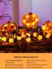 Halloween Glow-in-the-Dark Pumpkin Lantern Set for Party Decorations