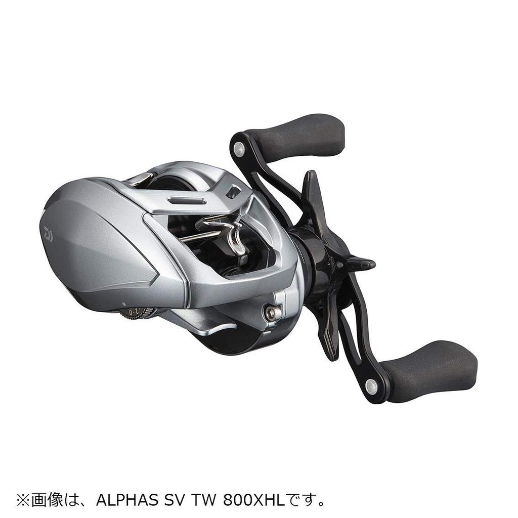 Daiwa Alphas SV TW 800HL Baitcasting Reel Gray Left-Handed [2021 Model] Black,