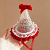 Cute Christmas Hair Clip Cloth Mini Size Santa Hat Barrette Hair Pin Xmas Use
