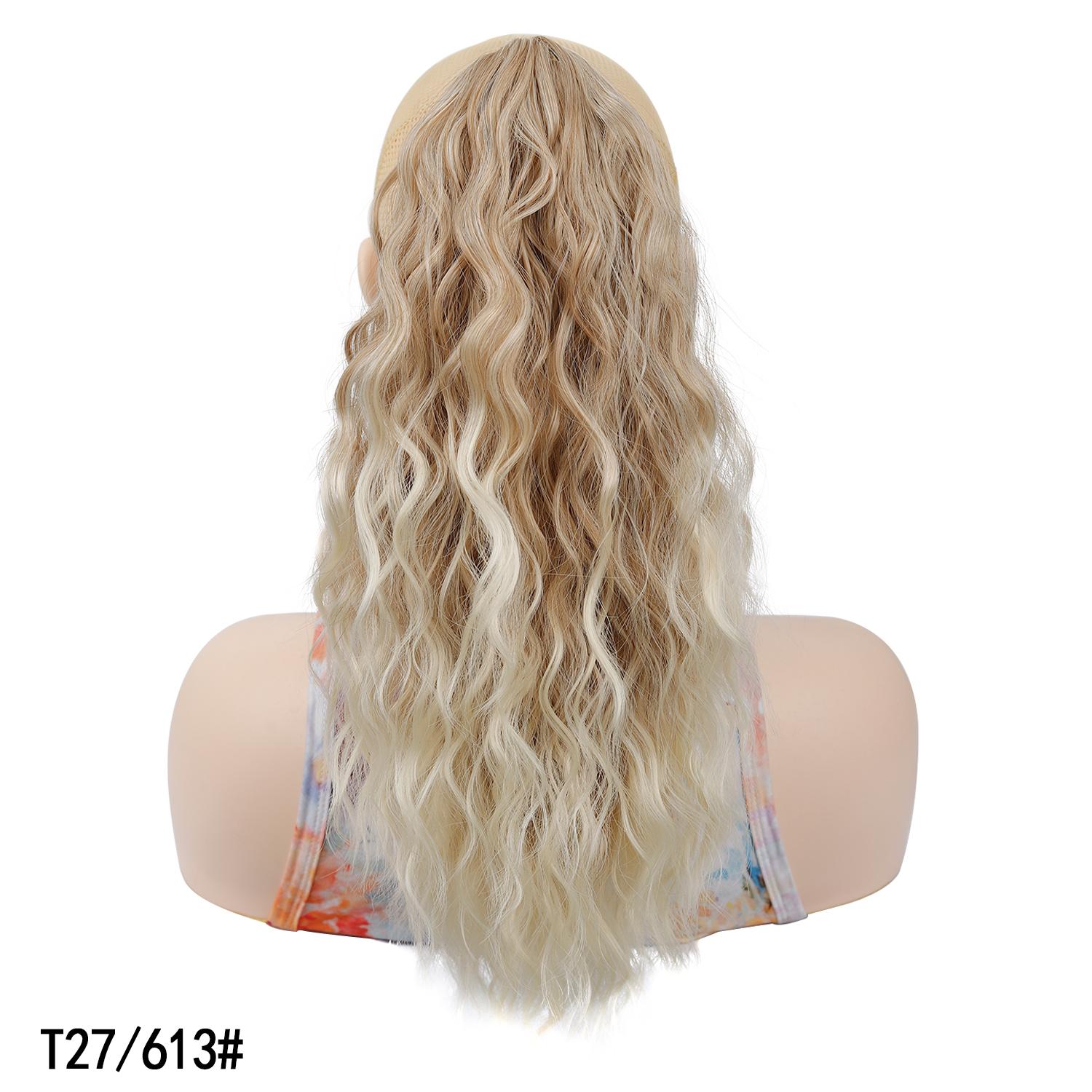 

Короткий кудрявый хвост на заколке, наращивание волос, градиентный цвет, пышная прическа, накладка для волос для женщин, для ежедневного использования